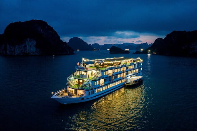 Ha Long Bay 2D1N on Dragon Crown Cruise with Transfer - Key Points