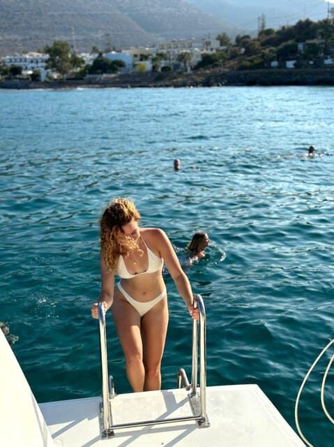 Heraklion: Private Sunset Catamaran Cruise to Dia with Wine - Key Points