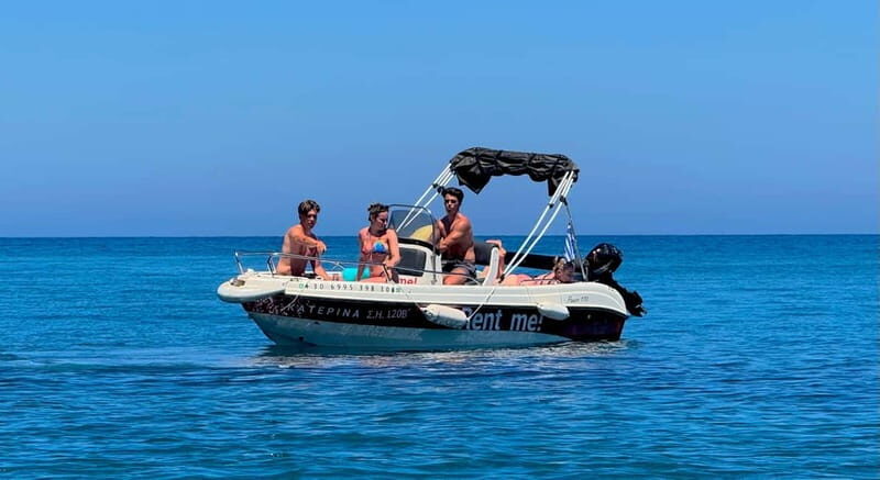 Hersonissos: Rent a Boat - No License Needed - Key Points