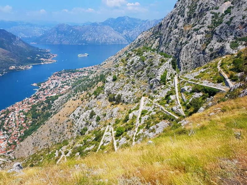 Hiking downhill Krstac to Kotor, visit San Giovanni fortress - Key Points