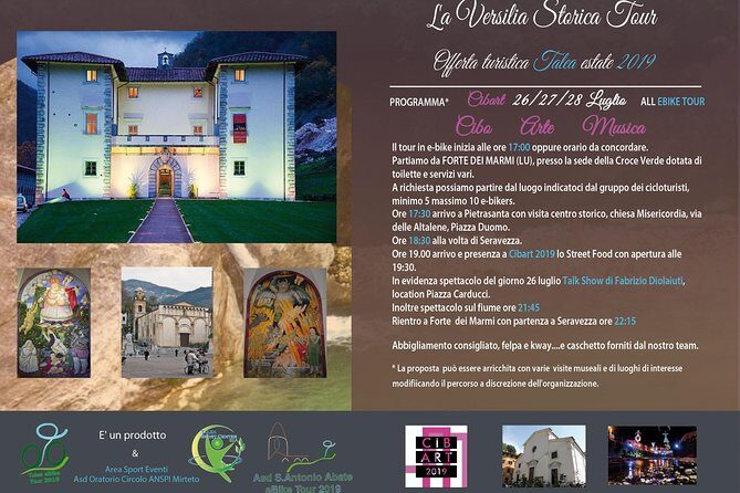 Historic Versilia by e-bike. From the sea to the hills passing through Pietrasanta - Introduction