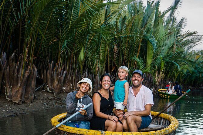Hoi An Basket Boat Tour ( basket boat, visit water coconut forest, fishing crab) - Key Points