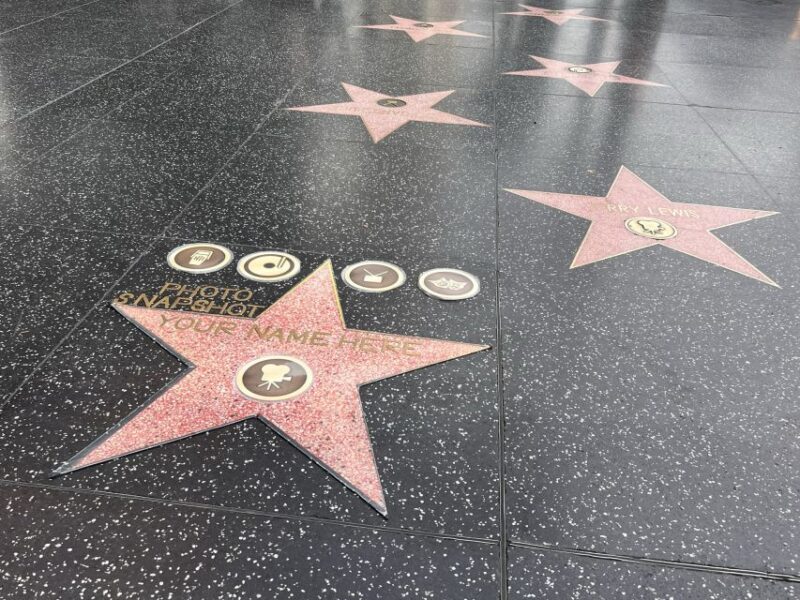 Hollywood: Make Your Own Star Walk of Fame Photo Experience - Key Points