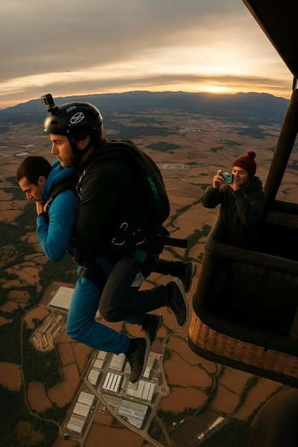 Hot Air Balloon Skydive Over BCN  Sunrise Jump + Transport - Exploring the Experience: What to Expect