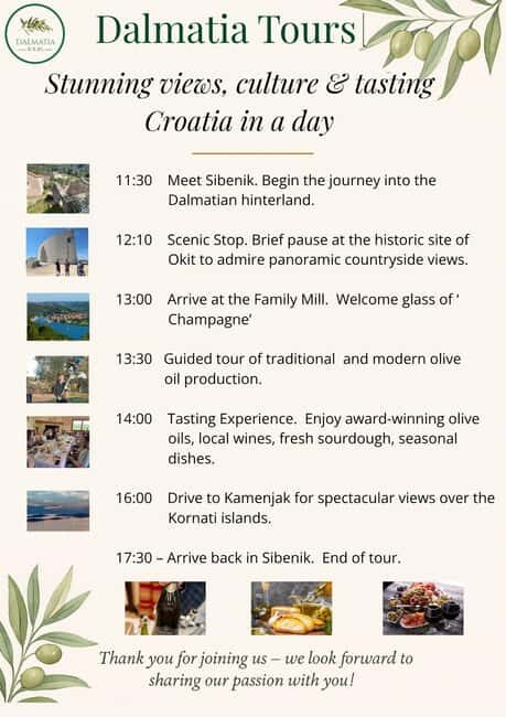 ibenik: Croatia in a Day, Vistas, History, Olive Oil, Wine - An In-Depth Look at the Experience