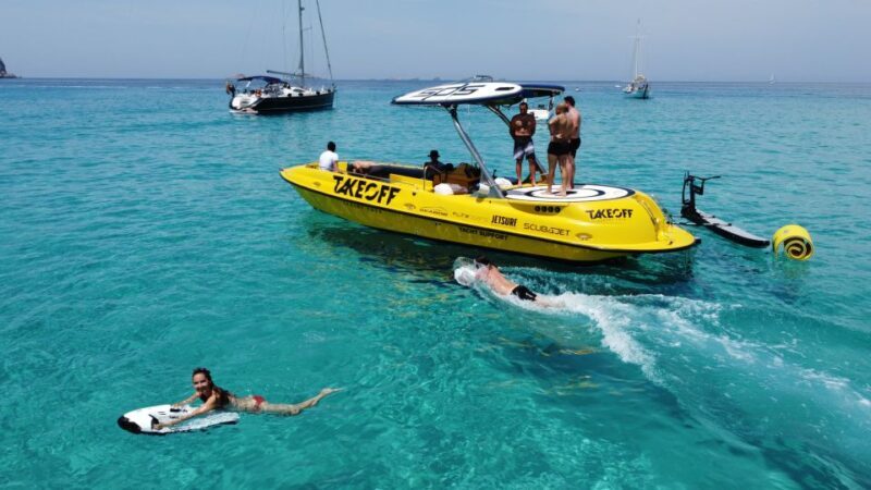 Ibiza: Beach and Cave Boat Tour with Luxury Water Toys - FAQs