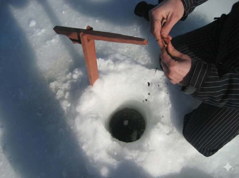 Ice Fishing near Mont-Tremblant - Scenic Setting and Location