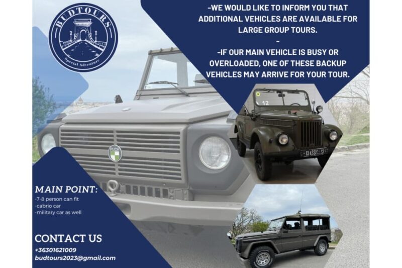Iconic Budapest tour with Classic Russian Jeep and G-Wagon - Who Will Love This Tour?