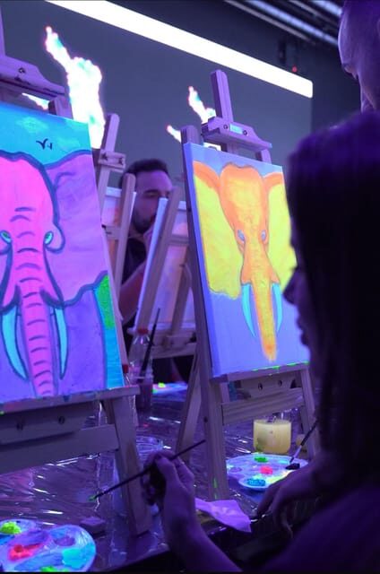 Immersive art experience with unlimited wine - What to Expect During the Experience