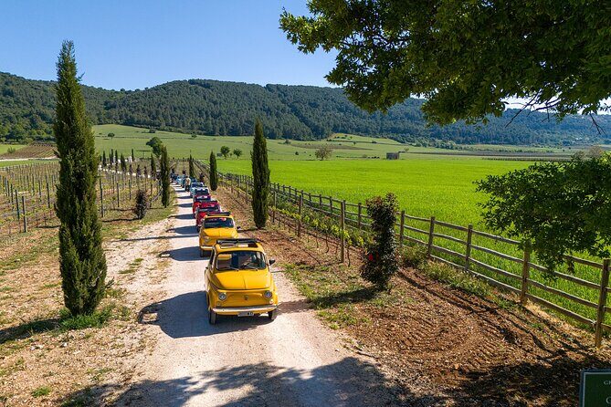 In Valle d'Itria on a vintage Fiat 500. Photo Quest Tour - FAQ