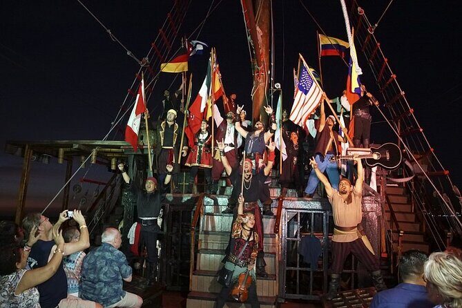 Incredible Nightly Pirate Show in the Bay of Puerto Vallarta - A Night on the Water with a Pirate Twist