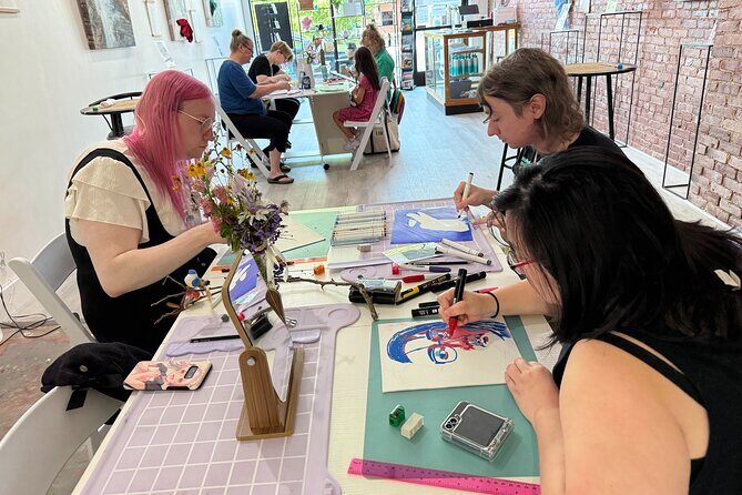 Inspiring Art Making Session at Aplomb Cafe - The Heart of the Experience: Supporting a Cause