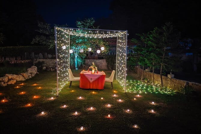 Instagram Photoshoot With Romantic Dinner Date - Fairy Light Cabana - Overview of the Experience