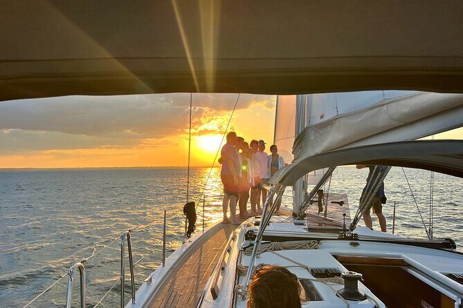 Intimate 2 Hour Sunset Public Sail on the newest sailboat - Key Points