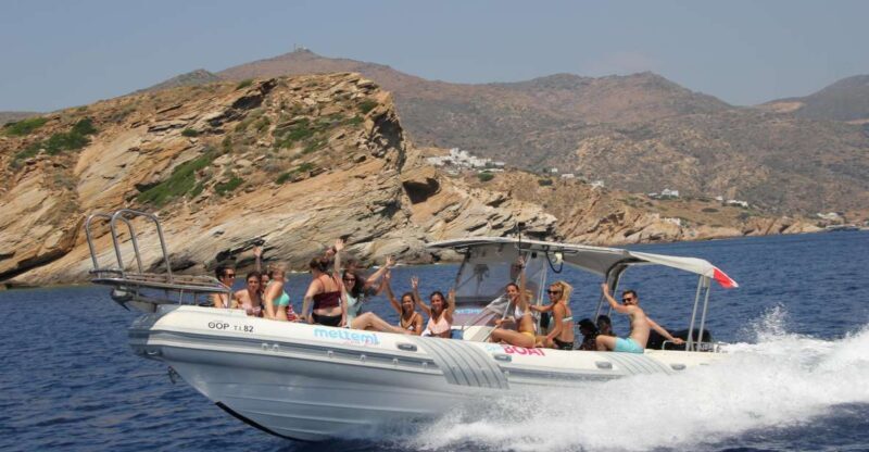Ios Island: Speedboat Cruise from Mylopotas Beach - FAQs