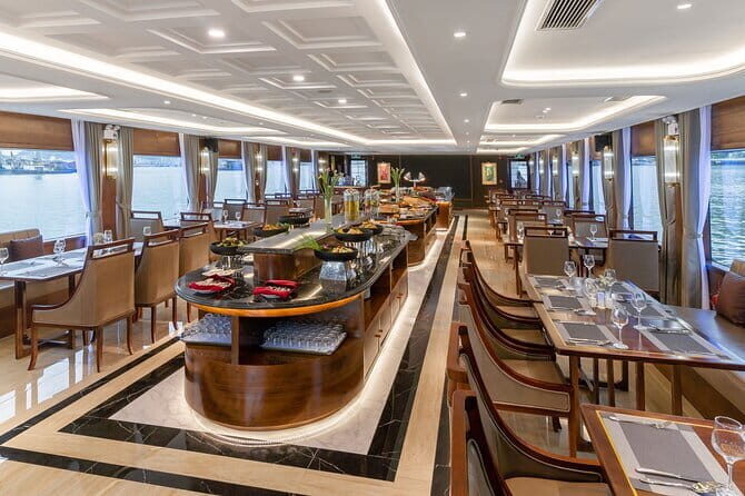 Iris Cruise Luxury Halong Bay Day Tour from Hanoi By Expressway - Key Points