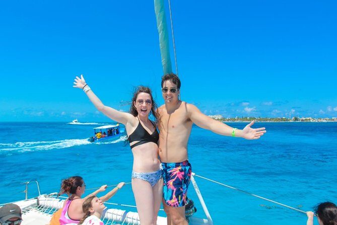 Isla Mujeres Catamaran Luxury Sailing Experience - Snorkeling at El Meco National Reef Park