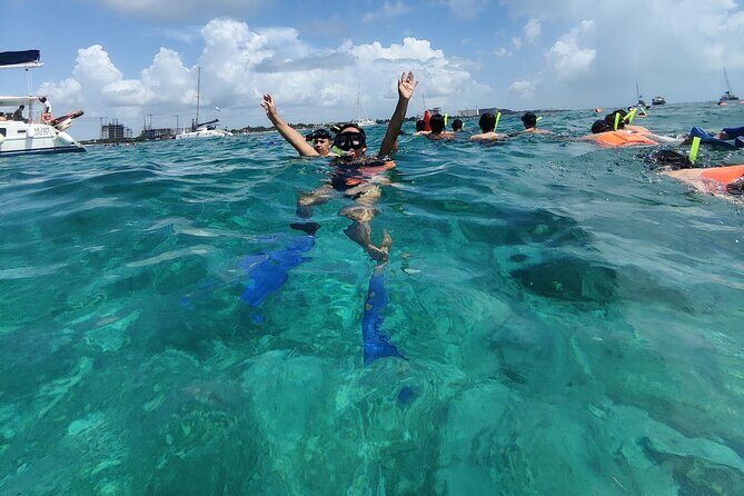 Isla Mujeres Catamaran Tour, Snorkeling, Fun, Open bar and Buffet - Key Points