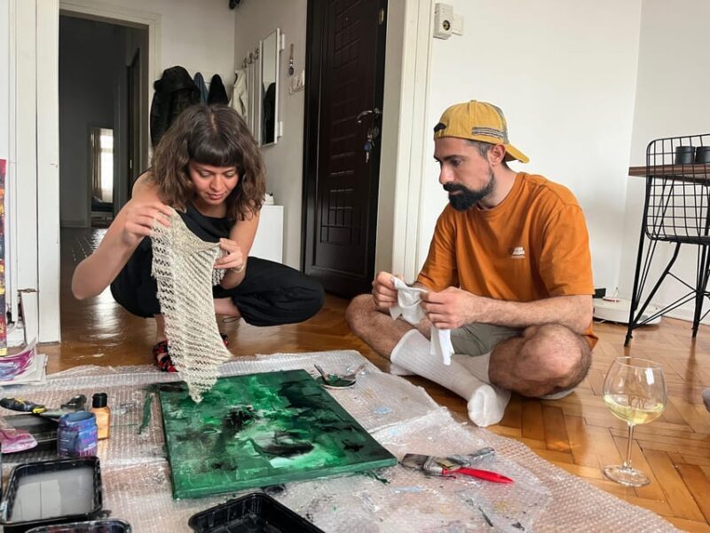 Istanbul: Wine and Paint Workshop with Turkish Fabrics - The Experience: An Authentic Artistic Journey in Istanbul