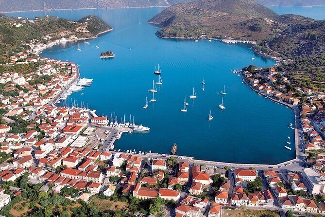 Ithaca Island Bus & Cruise Tour- Swim stop to Gidaki Beach - Key Points