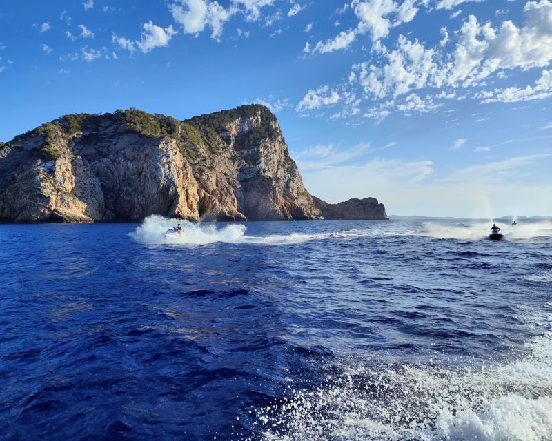 Jet Ski Tour to Cala Albarca from San Antonio - Ibiza Jet Ski Tour to Cala Albarca from San Antonio: An Authentic Sea Adventure
