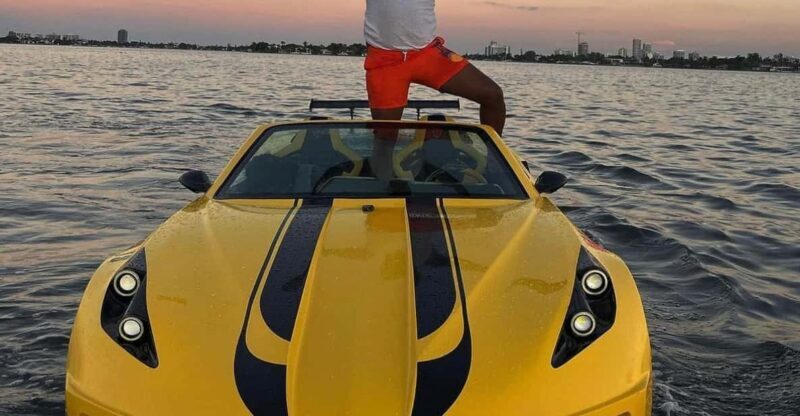 Jetcar Miami: 1 JetCar Rental | 1h | 250$ due at Check-in - Key Points