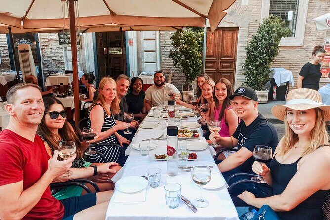 Jewish Ghetto and Navona Food Wine and Sightseeing Tour of Rome - Key Points