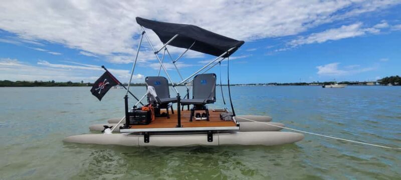 Key Largo: Mini Pontoon Drive Your Boat + Beach Pass - Key Points