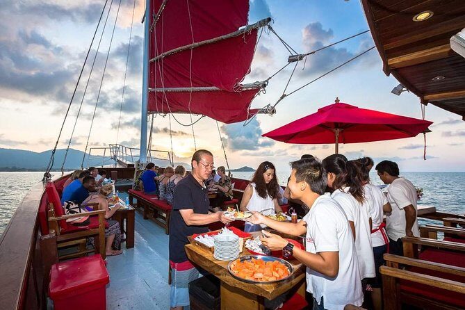 Koh Samui Red Baron Sunset Dinner Cruise with Return Transfer (SHA Plus) - Frequently Asked Questions