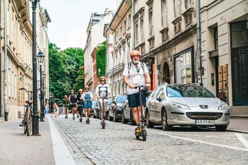 Krakow: Guided E-Scooter City Tour with Food Tastings - The Itinerary Breakdown
