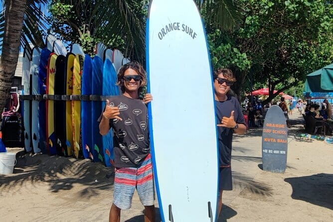 Kuta Beach Bali, 1 on 1 Surfing Lesson Orange Surf Bali - The Booking and First Impressions
