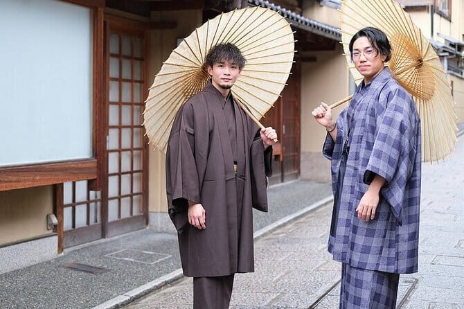 Kyoto Kimono Rental CHAMATSU Men's Plan Kimono and Yukata Rental - Authentic Experience and Photogenic Opportunities