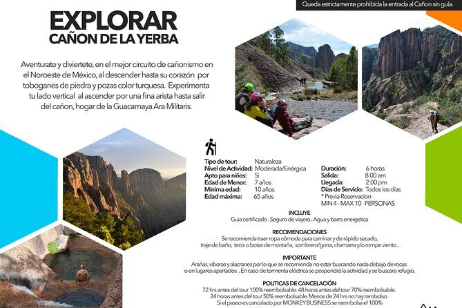La Pirámide Park // EXPLORE LA YERBA CANYON - Key Points