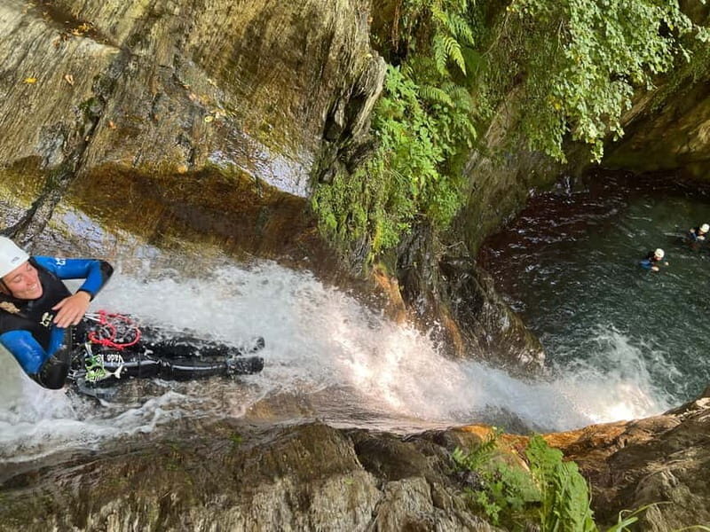 La plagne: introductory canyon at Eau Rousse - Introduction to the Eau Rousse Canyoning Experience