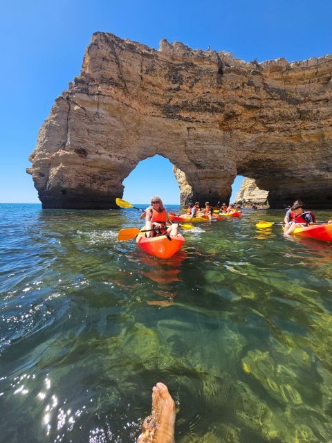 Lagoa: Benagil Cave and Marinha Beach Guided Kayaking Tour - What’s Included and What Not