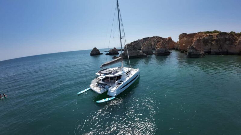 Lagos: Cliffs and Secret Caves in a Cervetti 44 Sail - Food and Drink