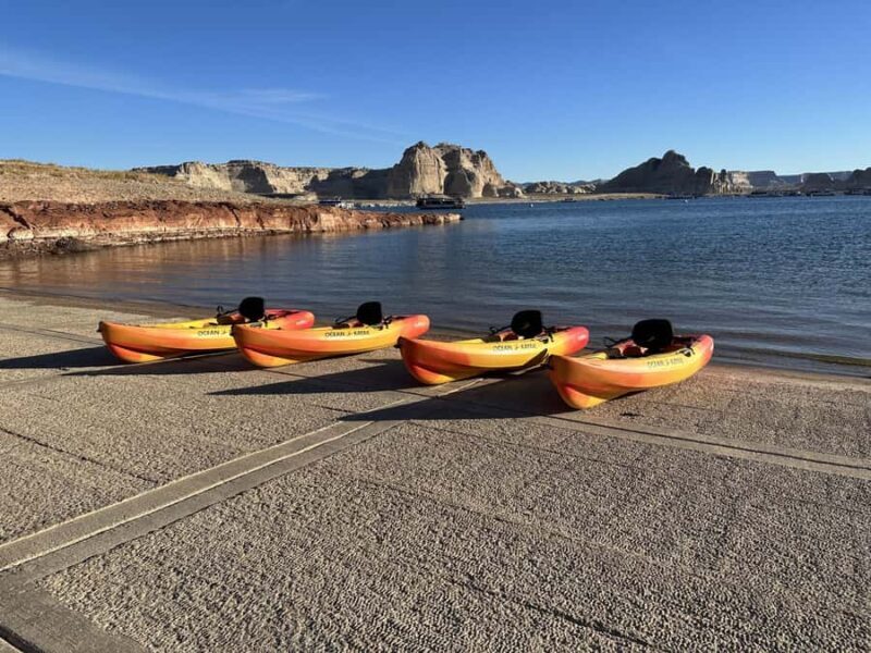 Lake Powell: Single Kayak Rental from Wahweap Launch Ramp - The Path and the Highlights