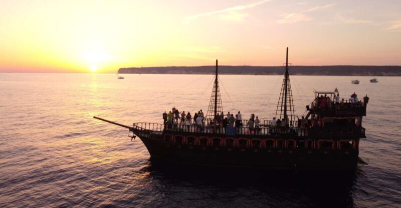 Lampedusa: Sunset Dolphin Sighting on a Pirate Ship - A Detailed Look at the Experience