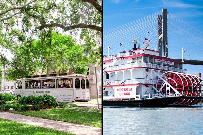 Land and Sea: Savannah Historic Trolley Tour and Cruise - Key Points