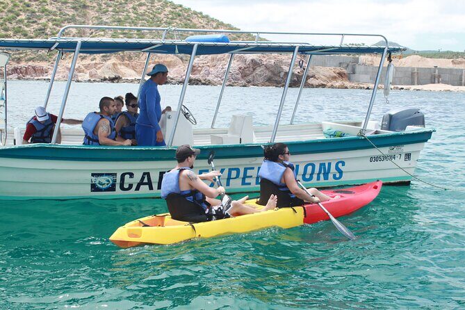 Land's End Snorkel and Kayak Experience! Round Transportation From Los Cabos - FAQ