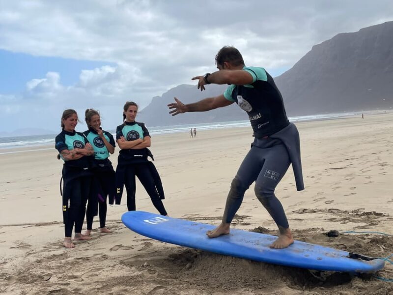 Lanzarote: dynamic surf lessons with friends or private lessons in Famara - Why the Value is Excellent