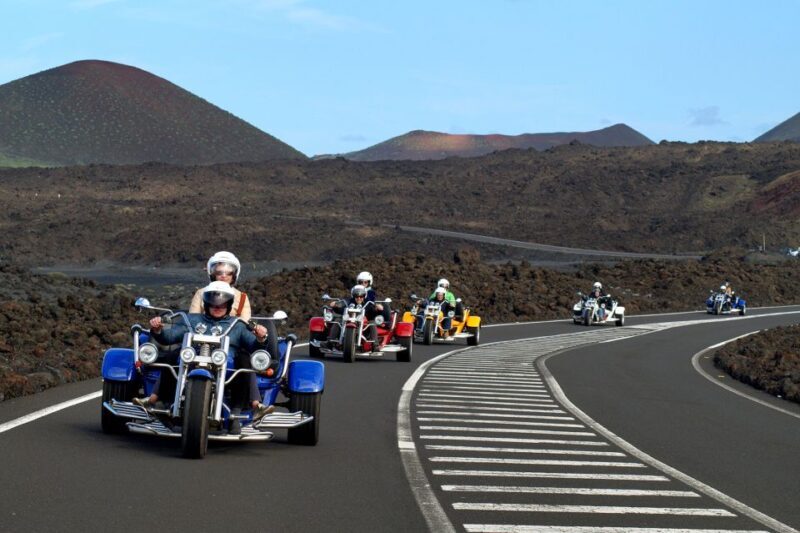 Lanzarote: three wheeler trike tour for three people - Key Points