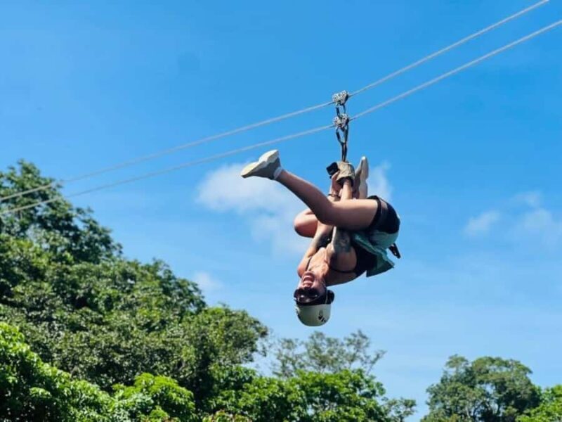 Largest zipline/Cave & Biausevu waterfall Discovery tour - Key Points
