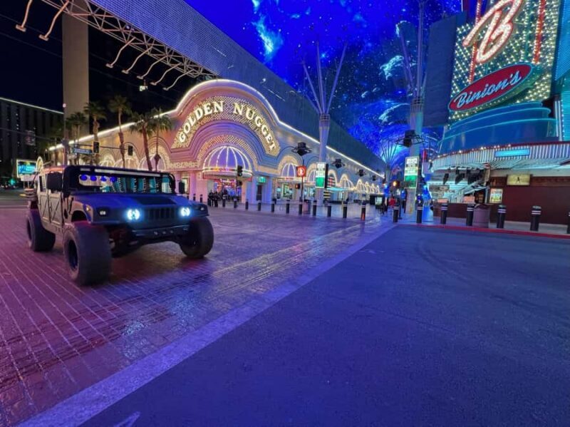 Las Vegas Strip Sightseeing Tour in a Military Hummer - The Glitter Gulch: Fremont Street at Night