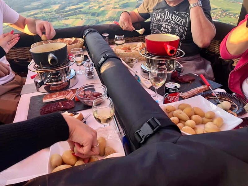 Lausanne: Swiss Fondue Flight in a Hot Air Balloon - Key Points
