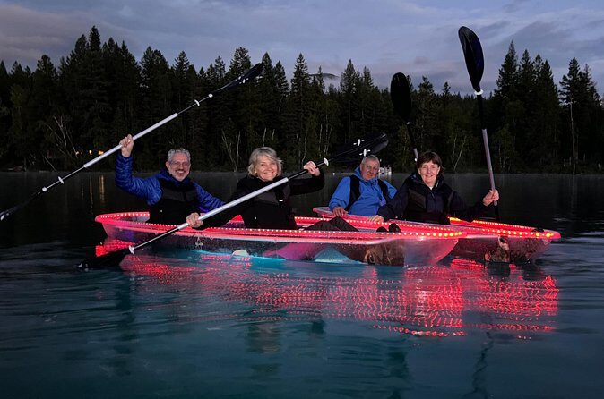 LED Illuminated Sunset Clear Kayak Tour //Kalispell, MT// - The Sum Up