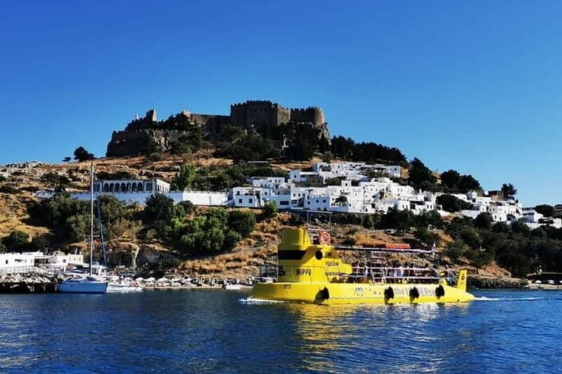Lindos: 3Hour Hippo Submarine with Swim Stop at Navarone Bay - The Sum Up