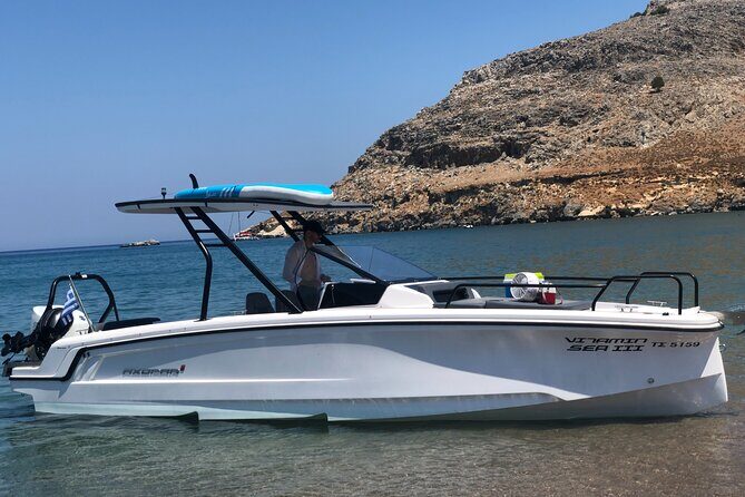 Lindos Rent a Boat - Axopar 25 CT - Half Day - Key Points