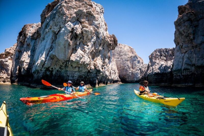 Lindos: Sea Kayaking & Acropolis of Lindos Tour with Lunch - The Itinerary in Detail