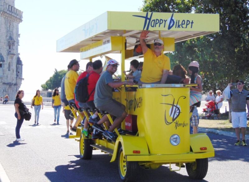 Lisbon: 1-Hour Beer or Sangria Bike Sightseeing Tour - End of Tour & Flexibility